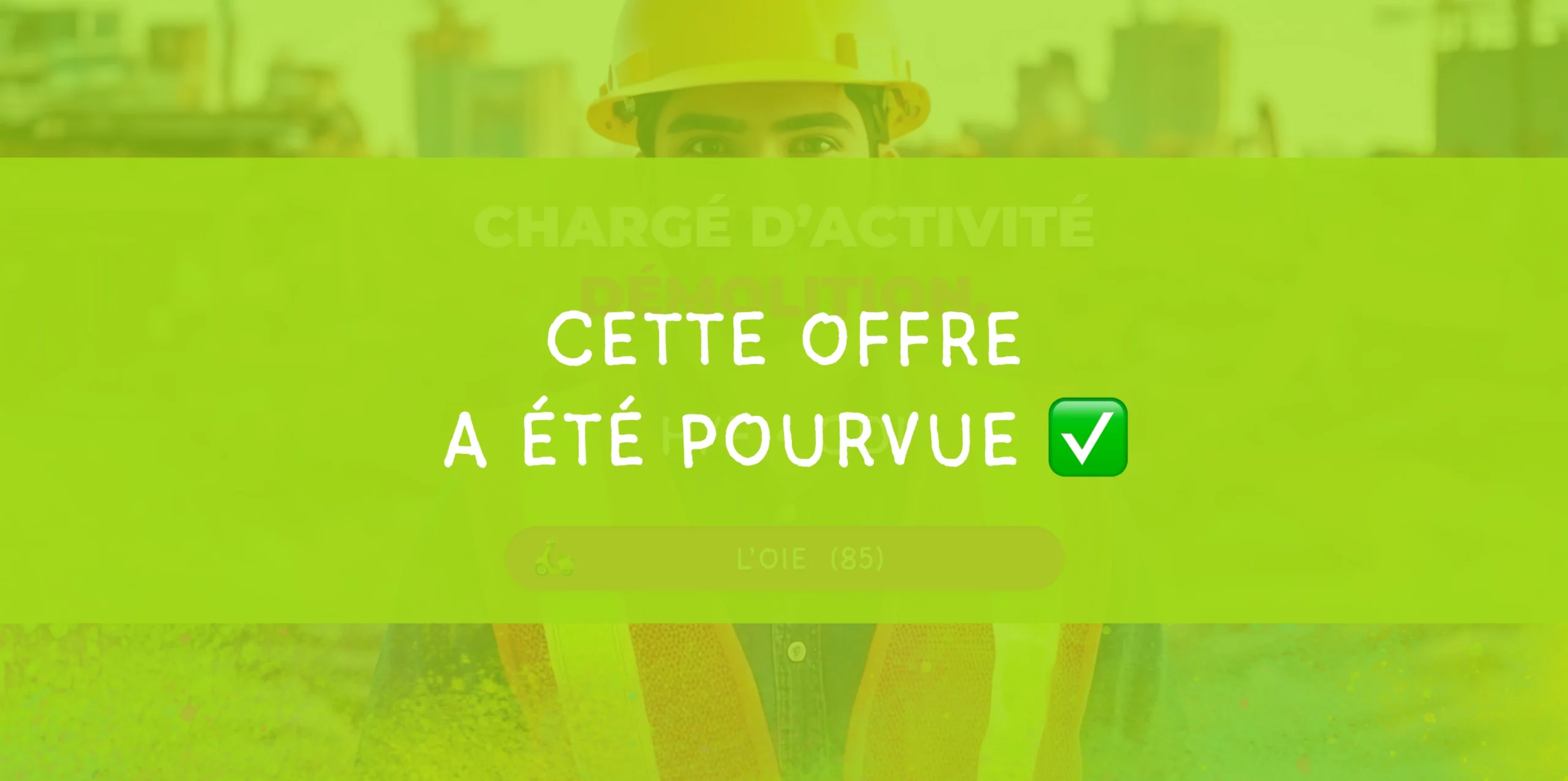 Chargé d’activité démolition – H/F • L’Oie (85)